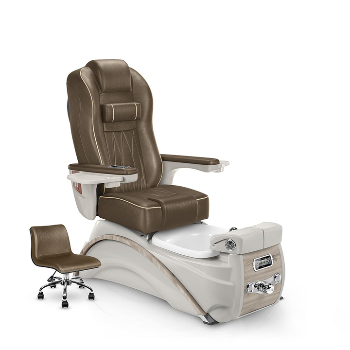 ELITE® Pedicure Spa Chair. Cola Cushion and Sandstone Spa Base. 