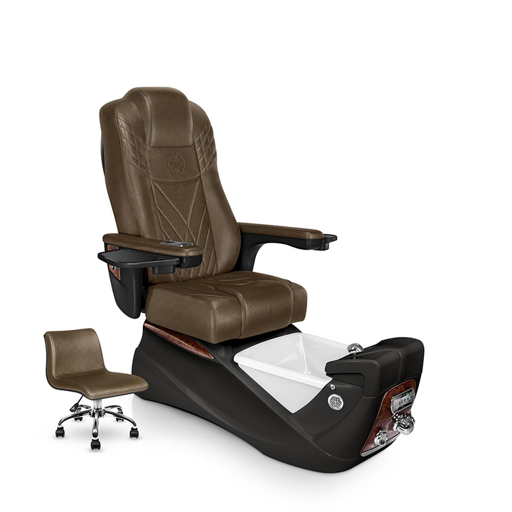 INFINITY® Pedicure Spa Chair. Cola Cushion with Espresso Spa Base.